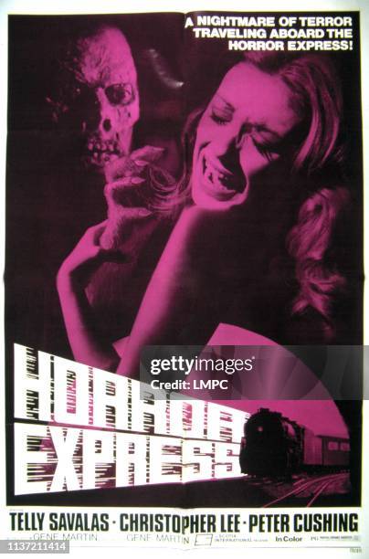 Horror Express, poster, Juan Olaguivel, Helga Line, 1973.