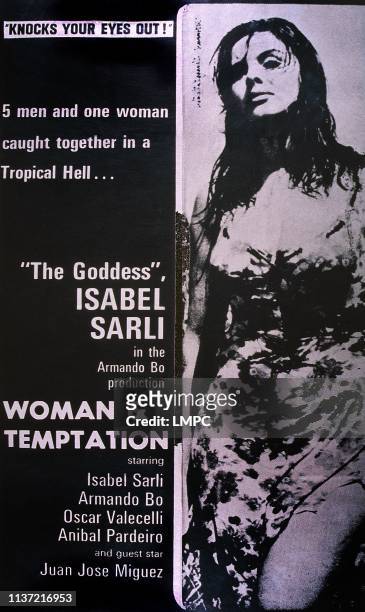 Woman And Temptation, poster, , US poster art, Isabel Sarli, 1966.