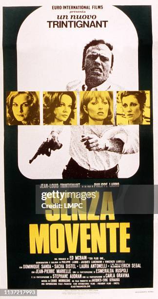 Without Apparent Motive, poster, , Italian poster, Jean-Louis Trintignant , front from left: Dominique Sanda, Laura Antonelli, Stephane Audran, Carla...