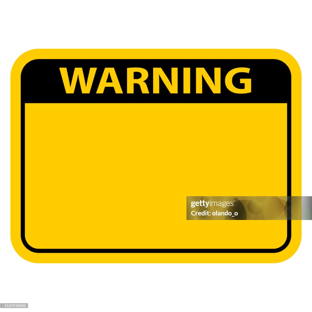 Yellow Rounded Warning Sign Yellow Warning Sign High-Res Vector Graphic - Getty Images