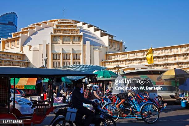 central market. phnom penh. - phnom penh stock pictures, royalty-free photos & images