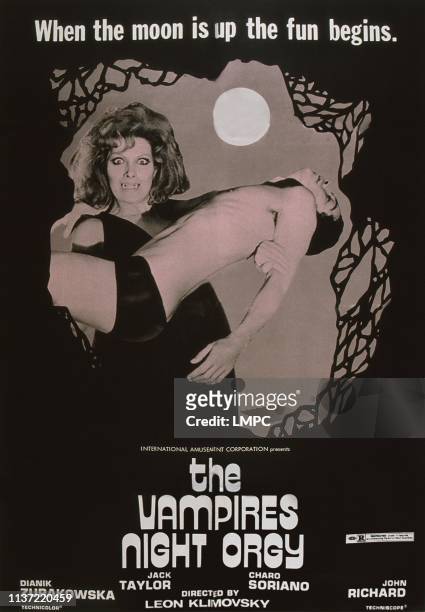 The Vampire's Night Orgy, poster, , US poster art, Helga Line , 1974.