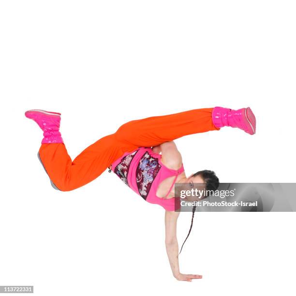 female hip hop dancer - street dance stock pictures, royalty-free photos & images