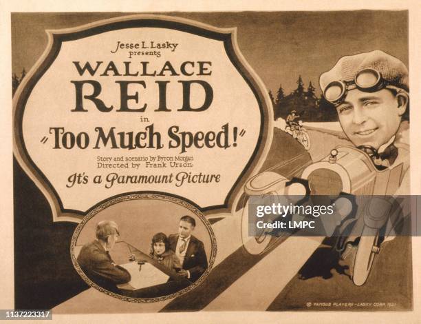 Too Much Speed, US lobbycard, Wallace Reid, 1921.