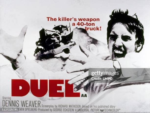 Duel, poster, Dennis Weaver, 1971.