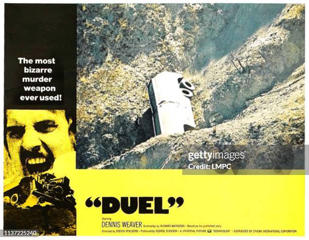 Duel, poster, Dennis Weaver, 1971.