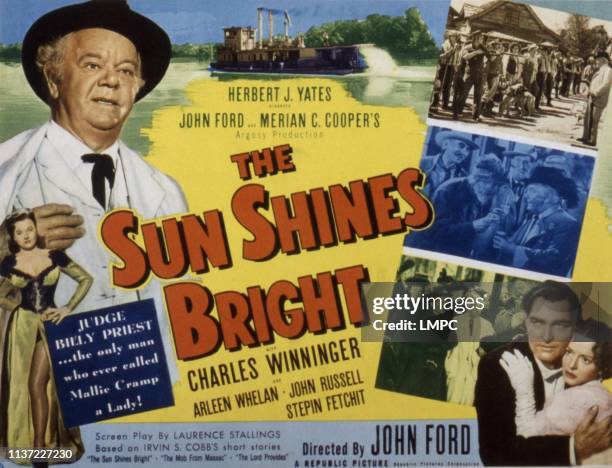 The Sun Shines Bright, poster, Charles Winninger, John Russell, Arleen Whelan, 1953.