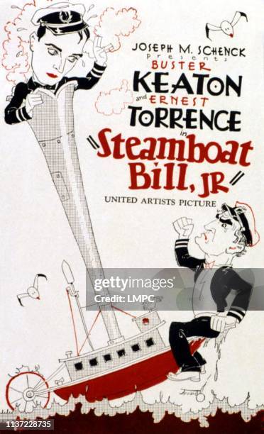 Steamboat Bill, poster, Jr, Poster Art, Buster Keaton, 1928.