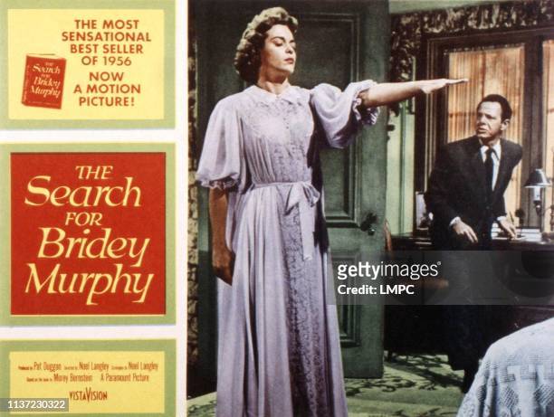The Search For Bridey Murphy, lobbycard, Nancy Gates, Louis Hayward, 1956.