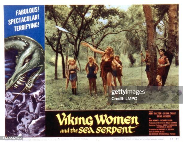 Viking Women And The Sea Serpent, lobbycard, Abby Dalton, Susan Cabot, 1957.