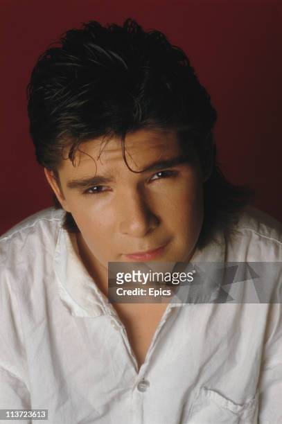 American television and film actor Corey Feldman poses for a magazine shoot, United States, December 1986.