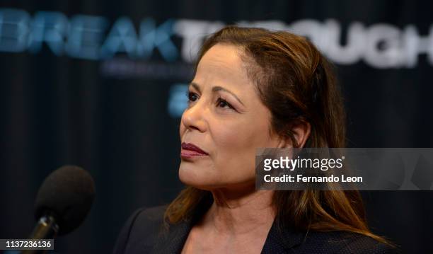 Director Roxann Dawson attends the premiere of 'Breakthrough' at the Marcus Des Peres Cinema on March 20, 2019 in St Louis, Missouri.