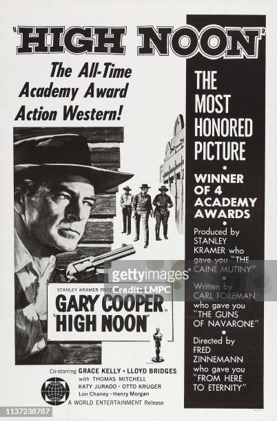 High Noon, poster, US poster art, Gary Cooper, 1952.