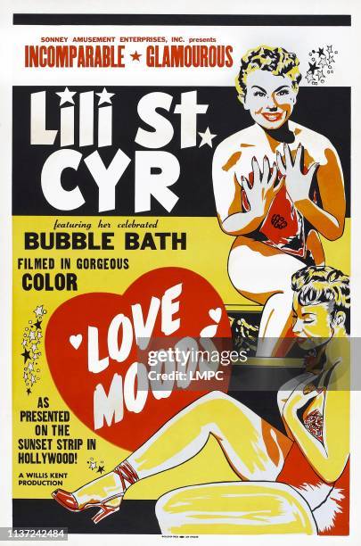Love Moods, poster, US poster art, Lili St. Cyr, 1952.