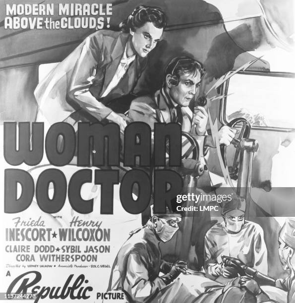 Woman Doctor, poster, US poster, top from left: Frieda Inescort, Henry Wilcoxon, 1939.