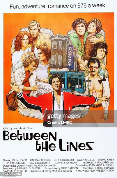 Between The Lines, poster, US poster art, John Heard, , Lindsay Crouse, , Jeff Goldblum, , 1977.