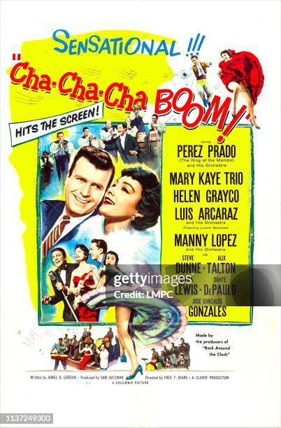 Cha-cha-cha Boom!, poster, US poster art, from left: Stephen Dunne, Alix Talton, 1956.