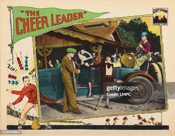 The Cheer Leader, lobbycard, Ralph Graves, Gertrude Olmstead, Shirley Palmer, 1928.