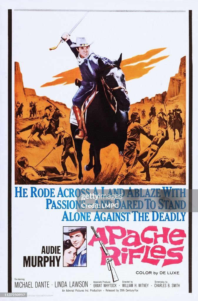 Pache Rifles Apache Rifles, poster, US poster art, Audie Murphy, , 1964. News Photo ...