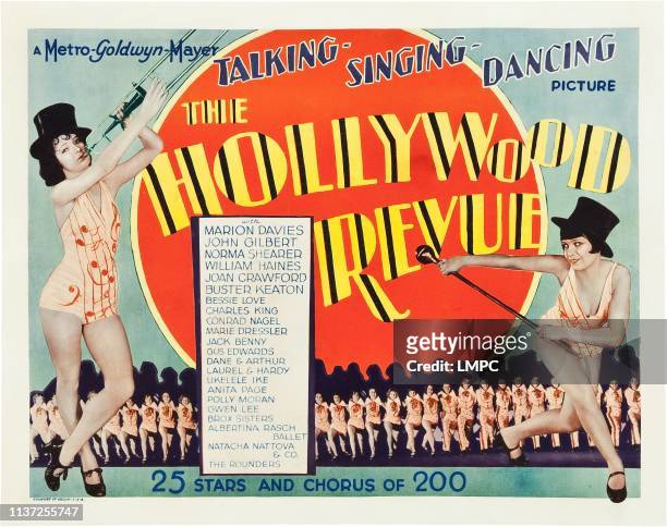The Hollywood Revue Of 1929, poster.