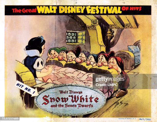 Snow White And The Seven Dwarfs, lobbycard, 1937.