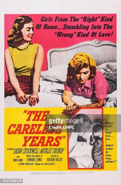 The Careless Years, poster, top from left: Maureen Cassidy, Natalie Trundy, bottom from left: Dean Stockwell, Natalie Trundy, 1957.