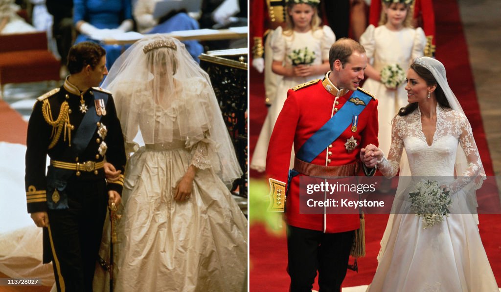 Royal Wedding Comparisons - Cathedral Departures