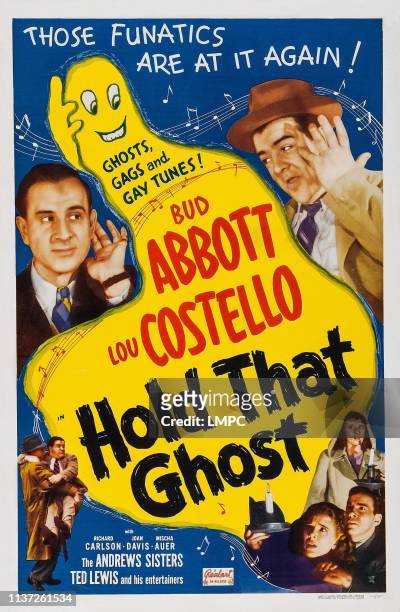 Hold That Ghost, poster, top l-r: Bud Abbott, Lou Costello, bottom l-r: Bud Abbott, Lou Costello, Evelyn Ankers, Richard Carlson, Joan Davis on...