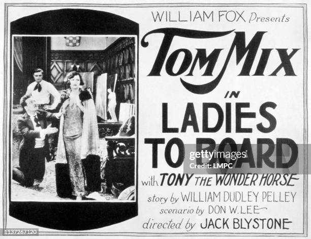 Ladies To Board, poster, Philo McCullough , Tom Mix , Gertrude Olmstead, 1924.