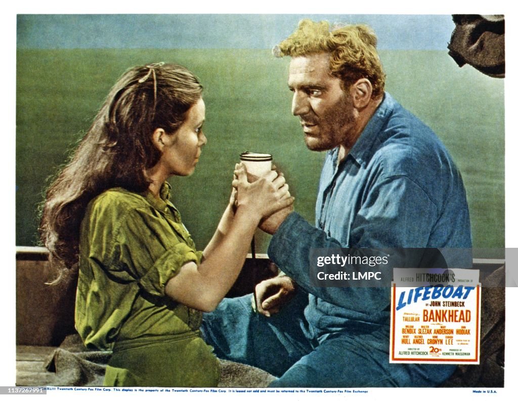Mary Bendix Lifeboat, lobbycard, from left, Mary Anderson, William Bendix, 1944 ...