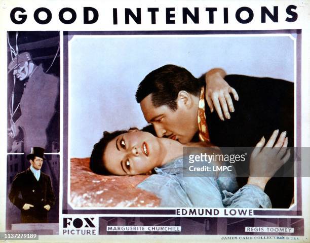 Good Intentions, US lobbycard, center from left: Marguerite Churchill, Edmund Lowe, 1930.