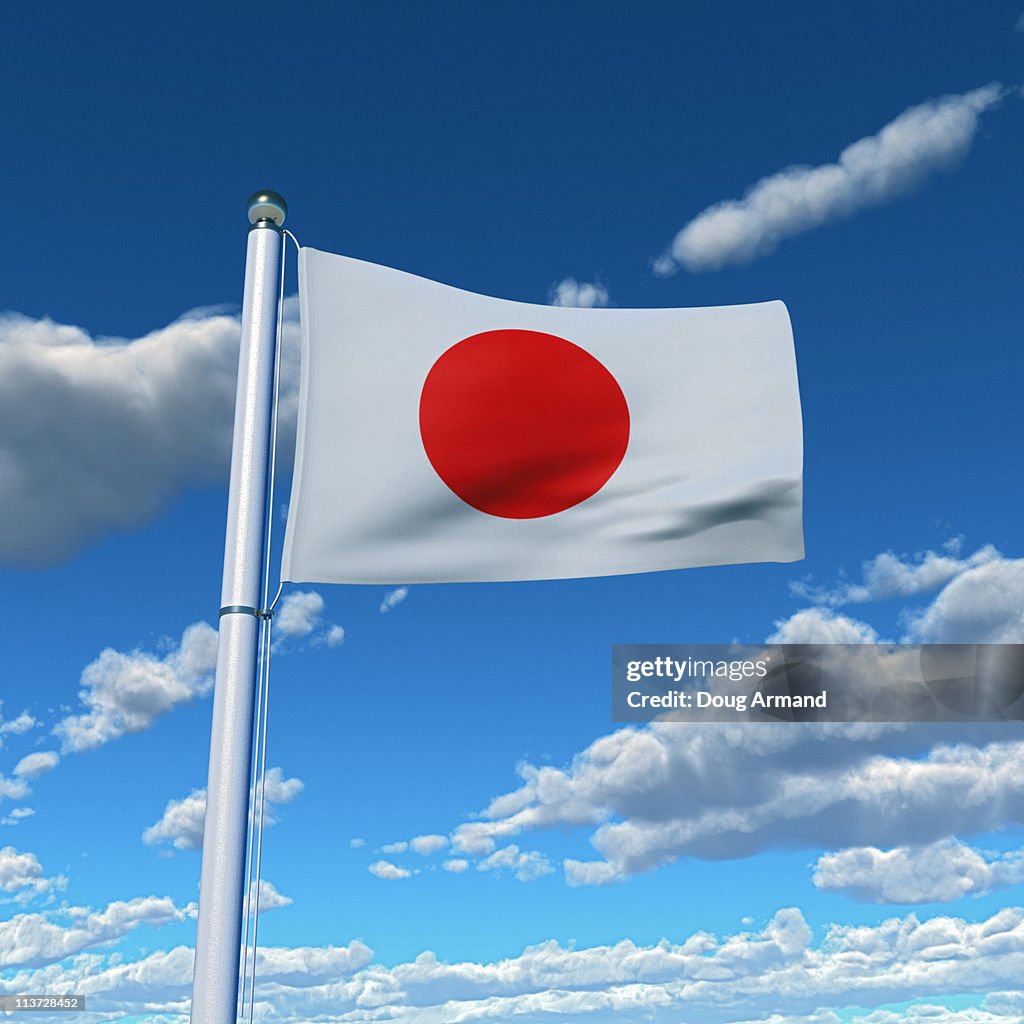 Japan Ropeway Flag Flag Of Japan Flying On A Flag Pole High-Res Vector Graphic - Getty Images