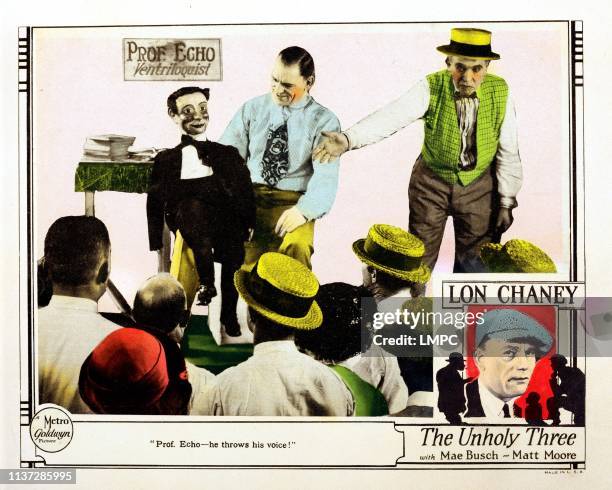 The Unholy Three, lobbycard, Lon Chaney , 1925.