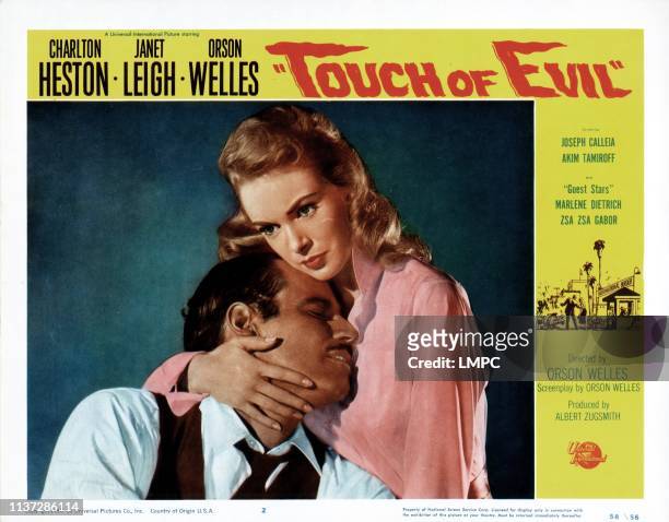 Touch Of Evil, poster, Charlton Heston, Janet Leigh, 1958.