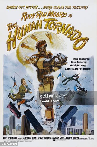 The Human Tornado, poster, US poster, Rudy Ray Moore, 1976.