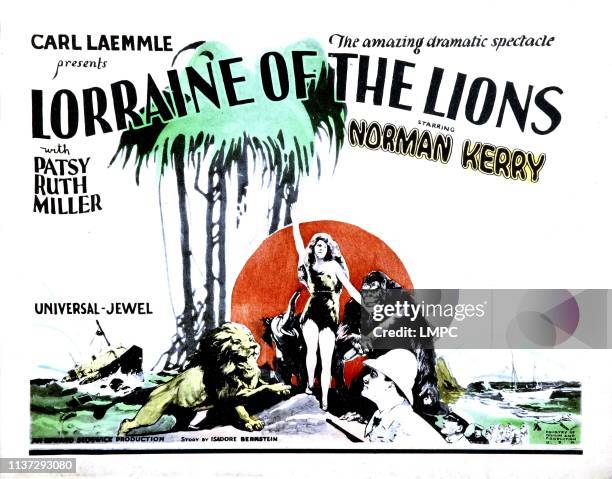 Lorraine Of The Lions, lobbycard, Patsy Ruth Miller , Norman Kerry , 1925.