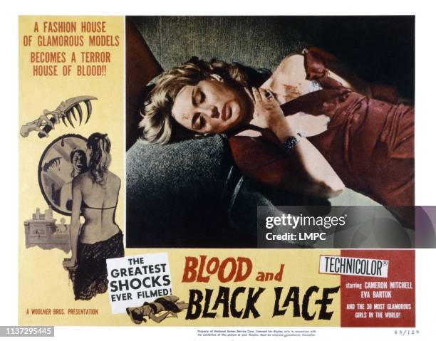 Blood And Black Lace, lobbycard, , Mary Arden, 1964.