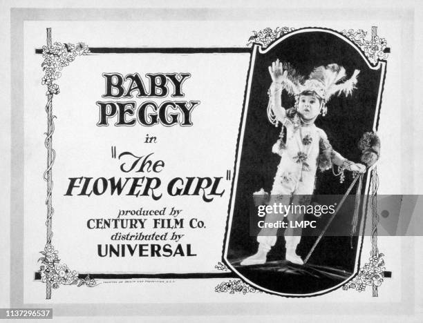 The Flower Girl, poster, Baby Peggy , 1924.