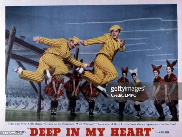 Deep In My Heart, lobbycard, Fred Kelly, Gene Kelly, 1954.
