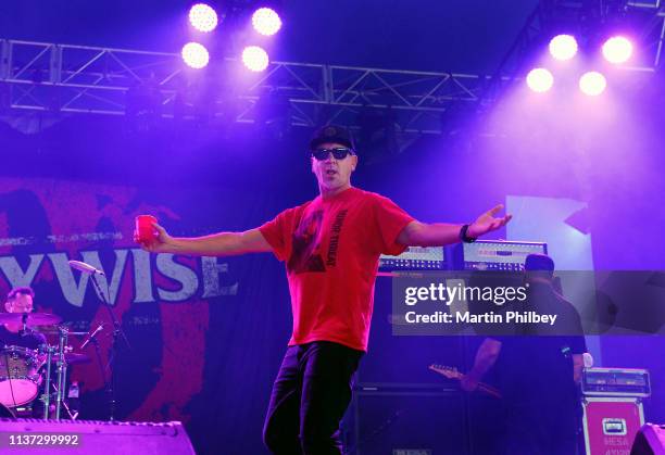 Jim Lindberg of Pennywise performs on stage at the Download Festival on 11th March 2019, in Melbourne Australia.