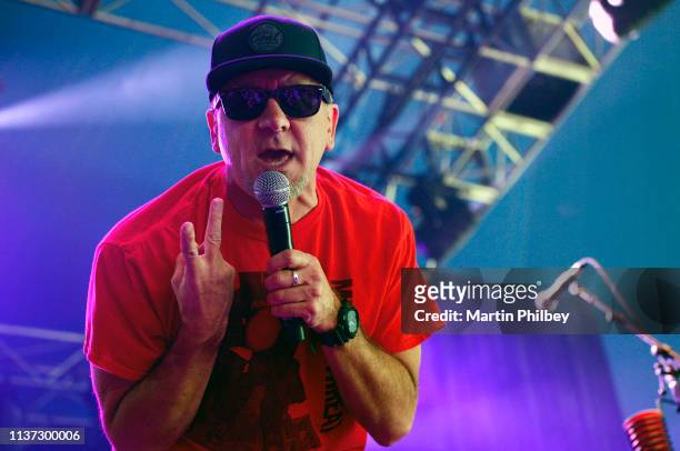 Jim Lindberg of Pennywise performs on stage at the Download Festival on 11th March 2019, in Melbourne Australia.