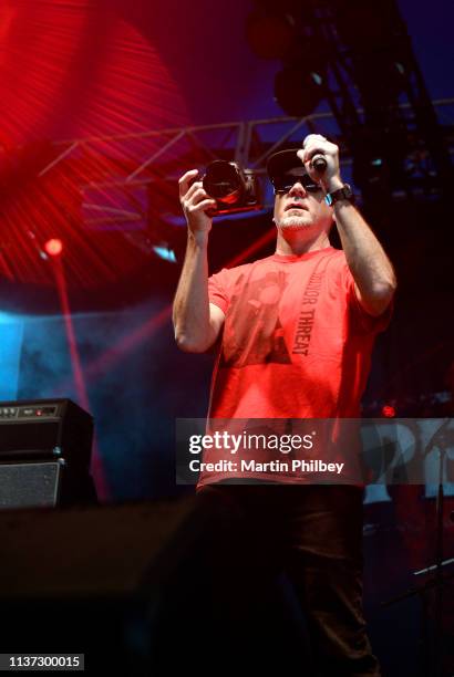 Jim Lindberg of Pennywise performs on stage at the Download Festival on 11th March 2019, in Melbourne Australia.