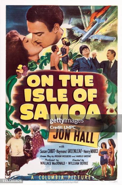 On The Isle Of Samoa, poster, US poster, top left: Susan Cabot, Jon Hall, 1950.