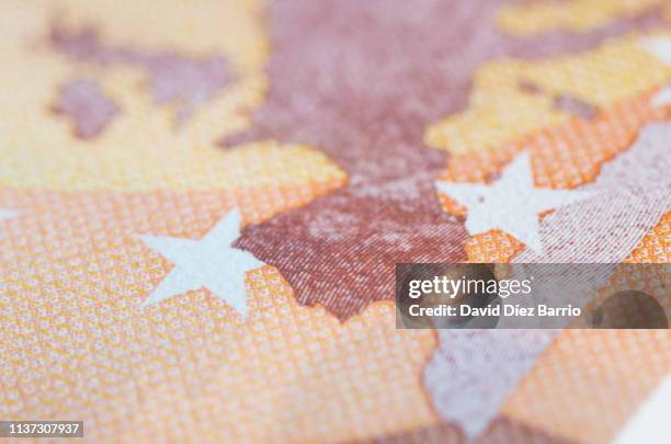 form of the iberian peninsula of a 50 euro note - corrupção imagens e fotografias de stock
