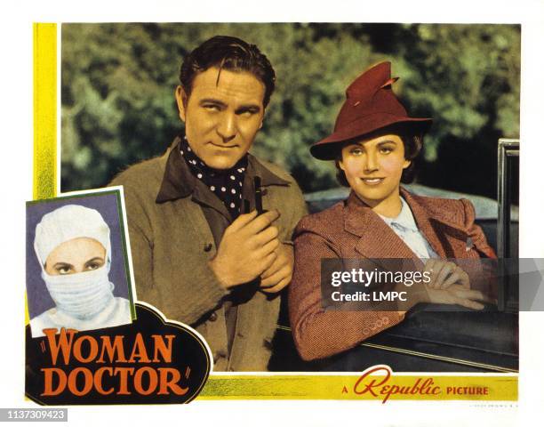 Woman Doctor, US lobbycard, from left: Henry Wilcoxon, Frieda Inescourt, 1939.