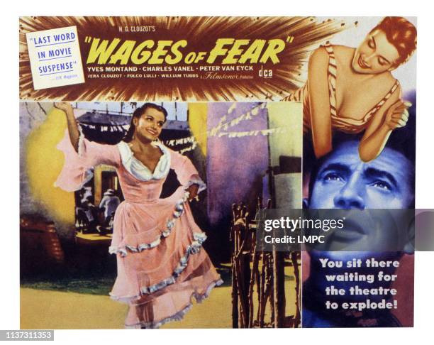 The Wages Of Fear, , US lobbycard, Vera Clouzot, 1953.