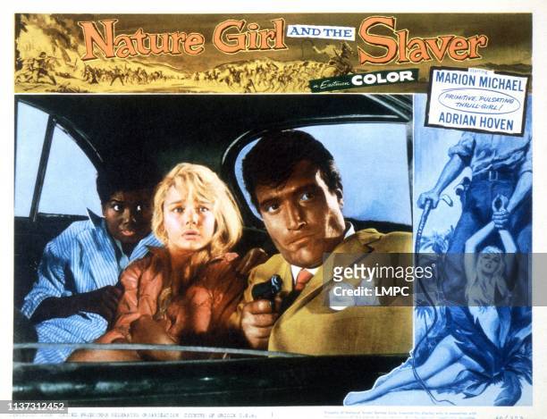 Nature Girl And The Slaver, lobbycard, , Marion Michael , Adrian Hoven , 1957.