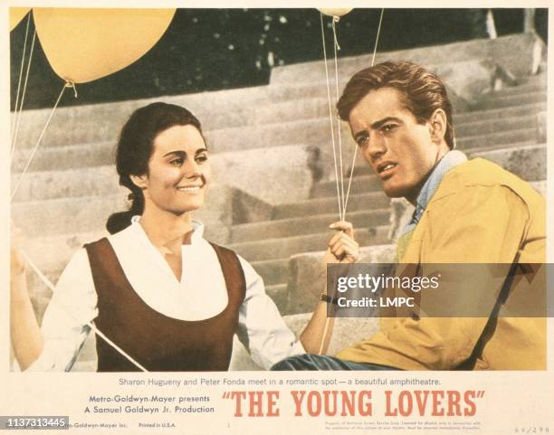 The Young Lovers, US lobbycard, from left: Sharon Hugueny, Peter Fonda, 1964.