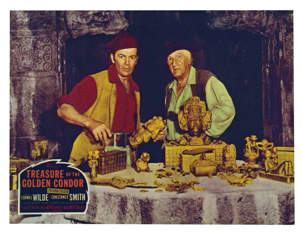 Treasure Of The Golden Condor, US lobbycard, from left: Cornel Wilde, Finlay Currie, 1953.
