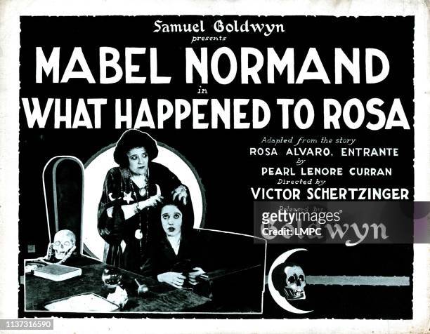 What Happened To Rosa, poster, US poster, from left: Eugenie Besserer, Mabel Normand, 1920.